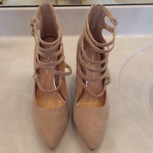 Jessica Simpson strap pumps
